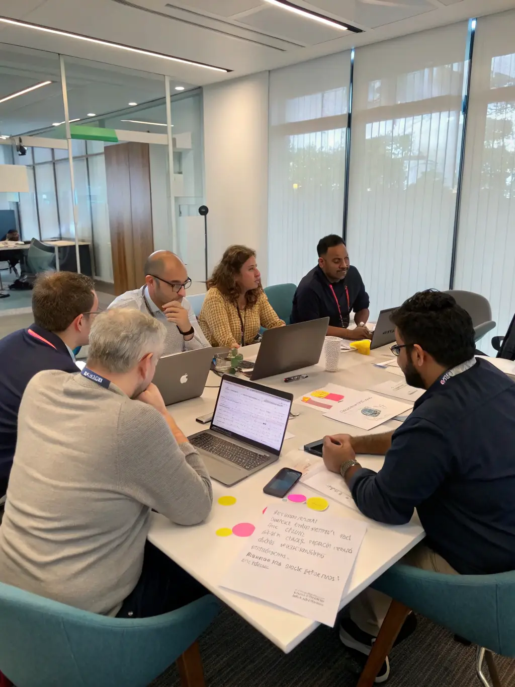 Attendees actively participating in a hands-on workshop session at the NextGen Business Talks conference, collaborating on real-world business challenges and developing innovative solutions.