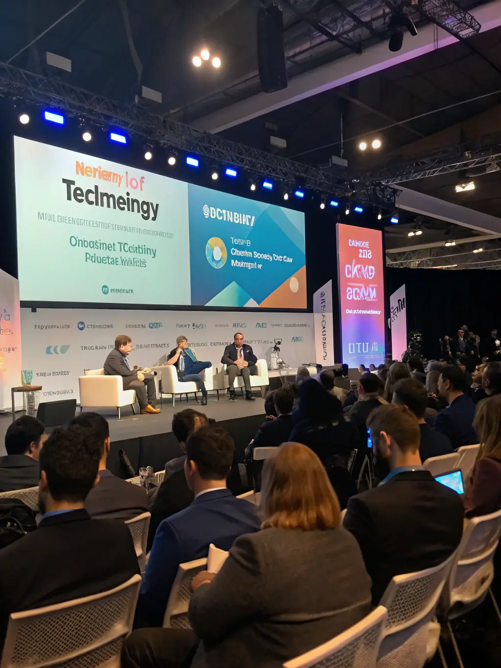 A dynamic panel discussion featuring experts from various industries sharing their insights and perspectives on current business challenges and opportunities at the NextGen Business Talks conference.